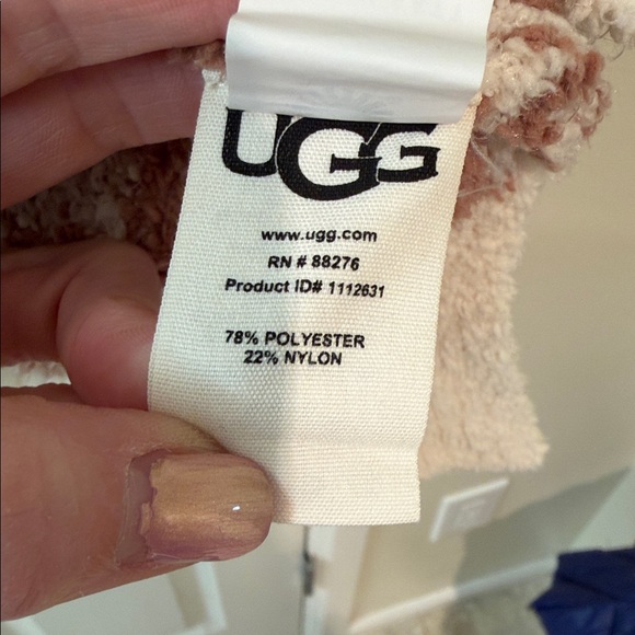 UGG Women's V-Neck Leopard Sweater in Cream and Brown - Picture 7 of 8